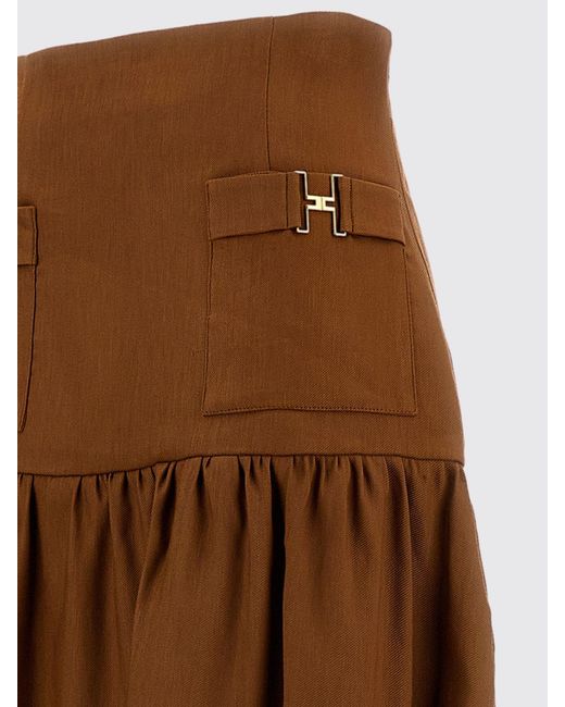 Elisabetta Franchi Brown Mini Skirt