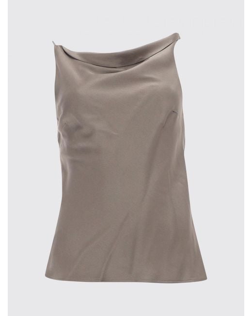 Alysi Blue Satin Top