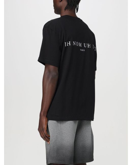T-shirt The Idol in cotone stampato di Ih Nom Uh Nit in Black da Uomo