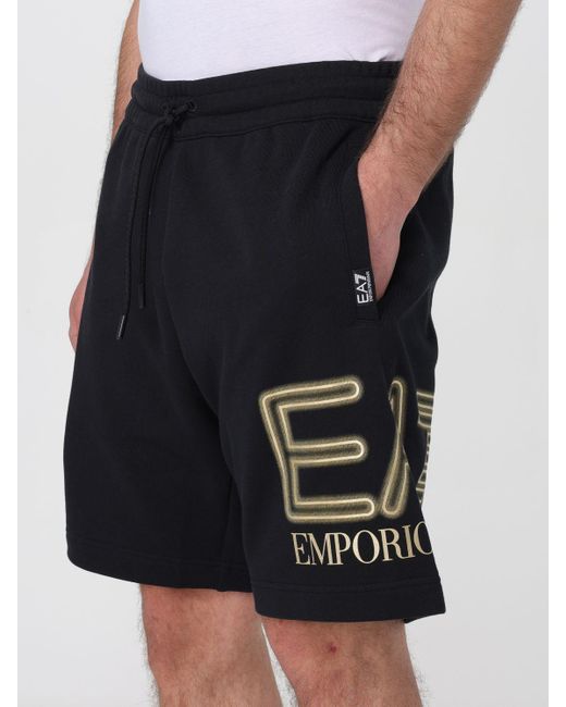 Pantaloncino di EA7 in Black da Uomo