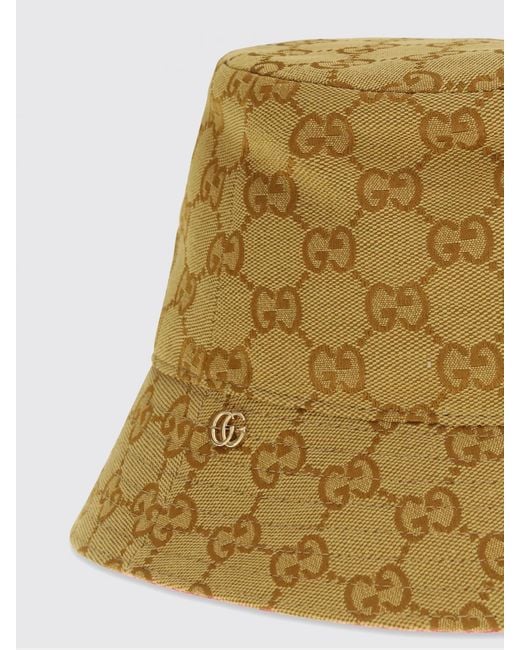 Gucci Green Gg Monogram Jacquard Cotton Bucket Hat