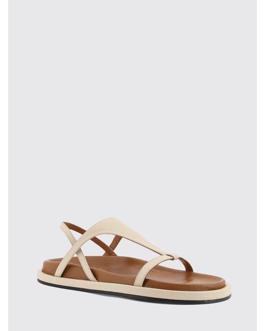 Atp Atelier White Ultimo Leather Sandals
