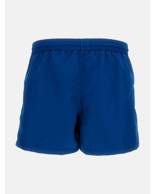Paul Smith Blue Polyester Boxer Swim Trunks for men