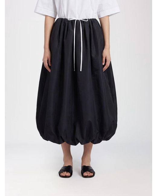 Calvin Klein Blue A-Line Midi Skirt