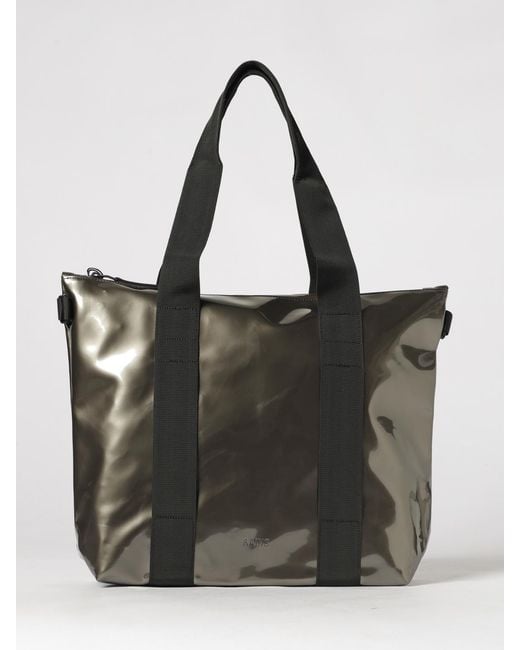 Rains Black Waterproof Tote Bag