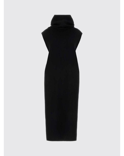 Alaïa Black Wool And Cashmere Knit Dress