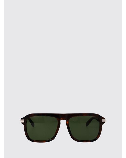 Ferragamo Brown Rectangular Aviator Sunglasses for men
