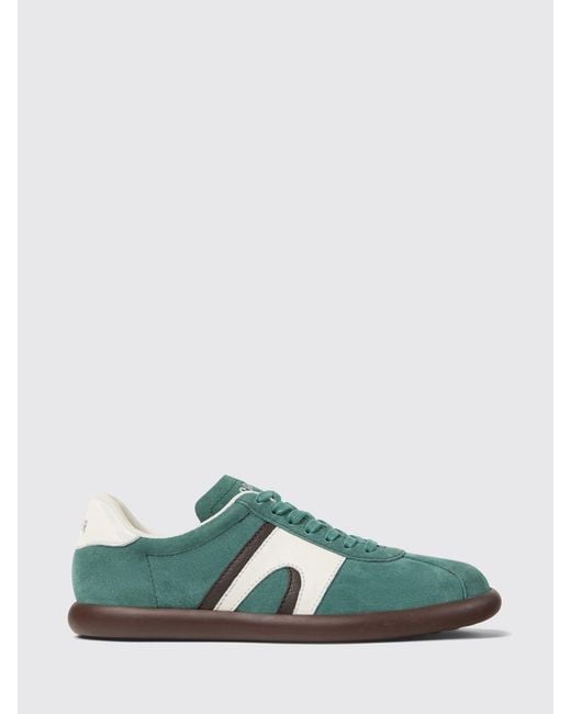 Camper Green Pelotas Soller Suede Sneakers