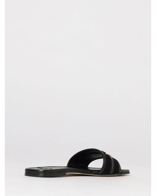 Elisabetta Franchi White Monogram Suede Mules