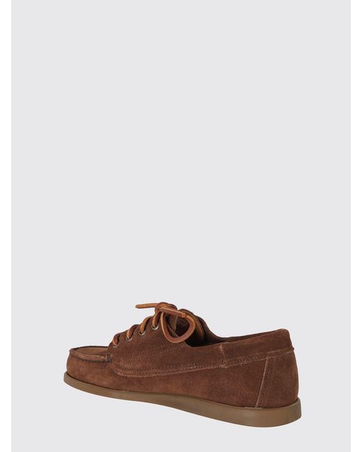 Sebago Brown Askook Suede Boat Loafers for men