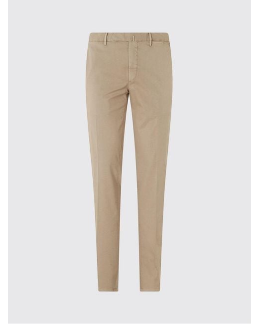 Santaniello Natural Gabardine Chino Trousers for men