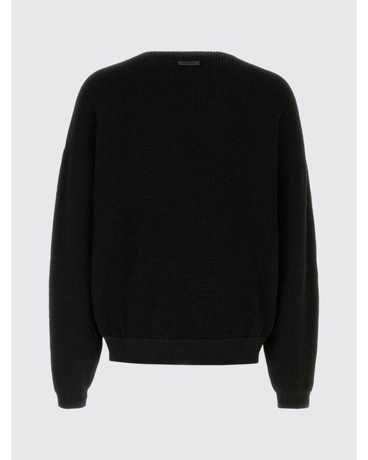 Fear Of God Black Polyester Crewneck Sweatshirt for men