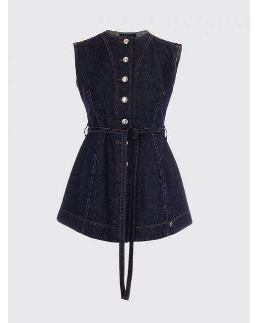 Sportmax Blue Denim Top