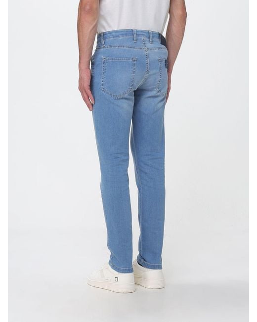 XC Blue Classic Five-Pocket Slim Fit Jeans for men