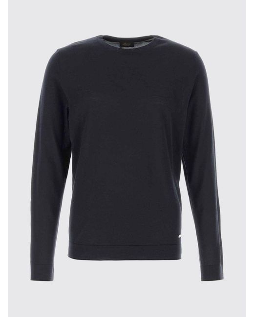Brioni Blue Wool Sweater for men
