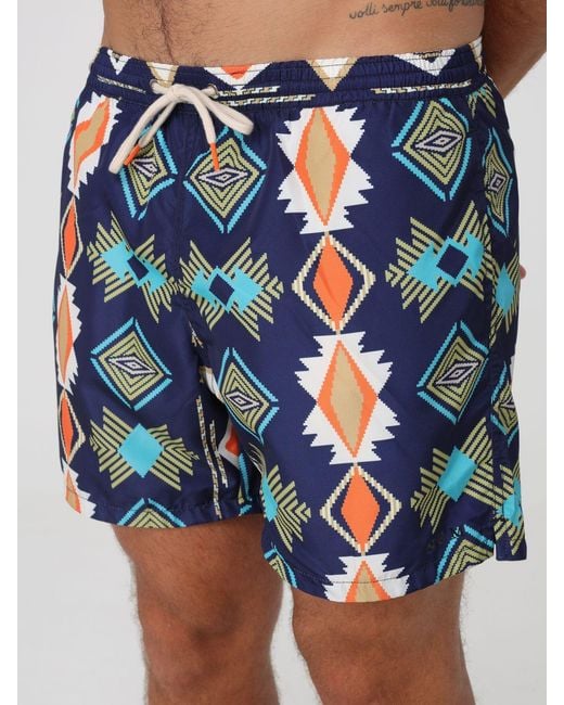 Boxer Da Mare di NOM in Blue da Uomo