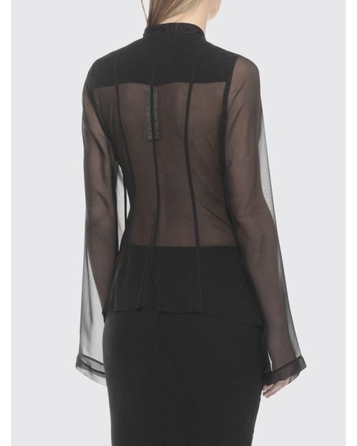 Rick Owens Gray Transparent Nylon Blazer