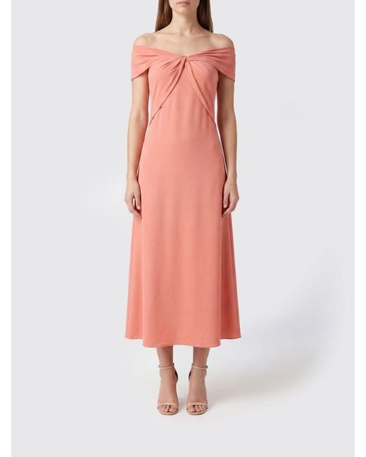 Hanita Pink Long A-Line Gown