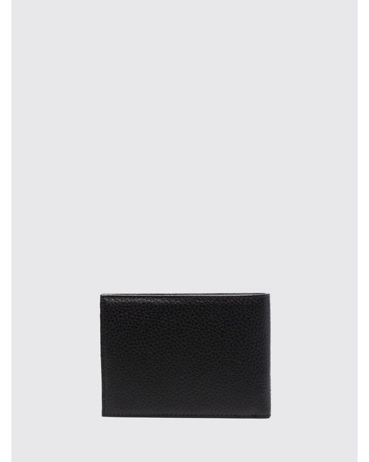 Emporio Armani White Tumbled Leather Wallet for men