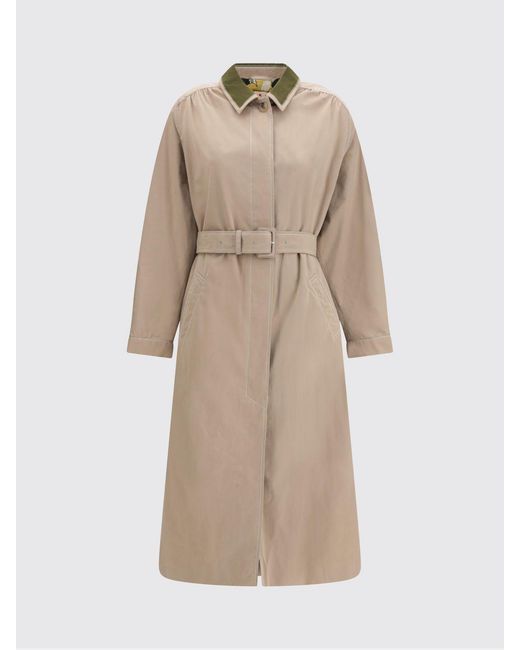 Marni Natural Cotton Blend Trench Coat