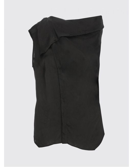 Rick Owens Black Cupro Top