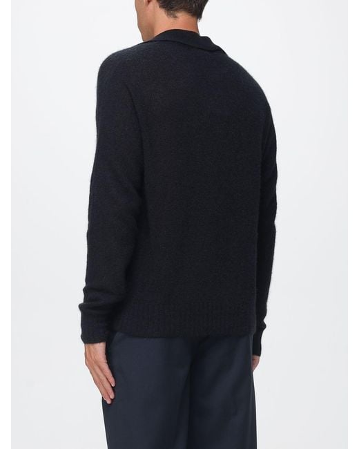 Tom Ford Blue Long-Sleeved Polo for men