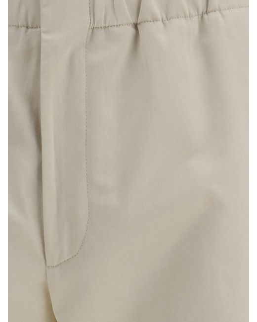 Lardini Natural Slim Fit Cotton Trousers for men