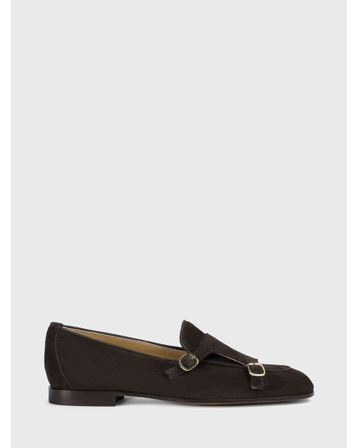 Doucal's Multicolor Suede Monk Strap Shoes