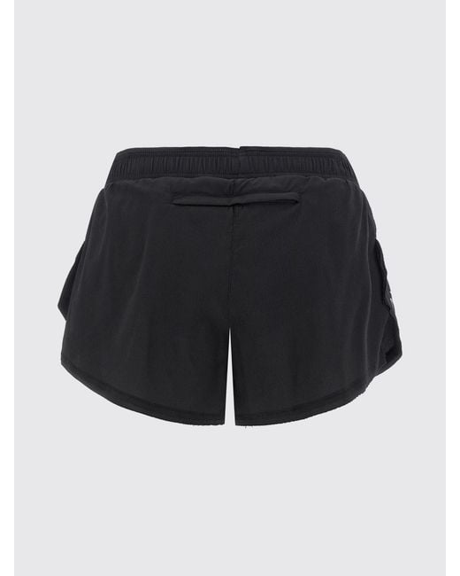 Y-3 Black Stretch Technical Fabric Sports Shorts With Elasticated Mid-Rise Waist