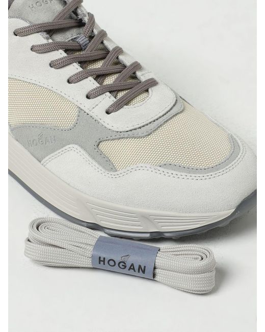 Sneakers Hyperlight in camoscio e mesh di Hogan in White da Uomo
