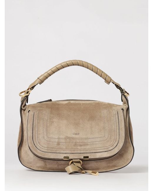 Chloé Natural ChloÉ Marcie Suede Bag