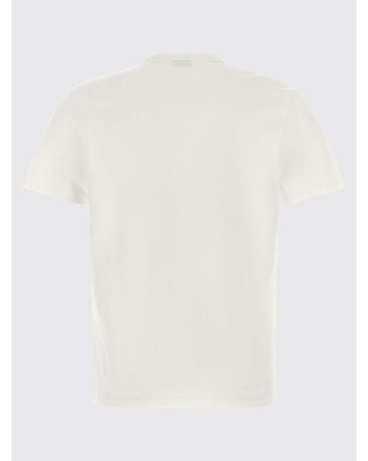 KENZO White Graphic Print Cotton Crewneck T-Shirt for men