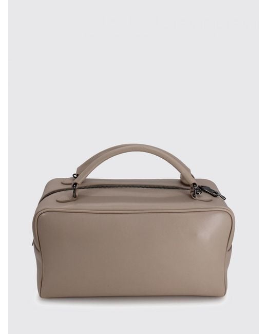 Brunello Cucinelli Brown Boston Explorer Leather Handbag
