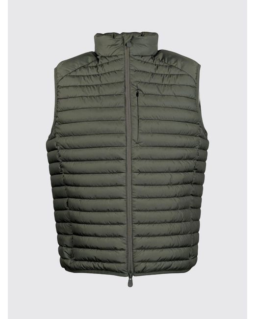 Save The Duck Gray Padded Nylon Vest for men