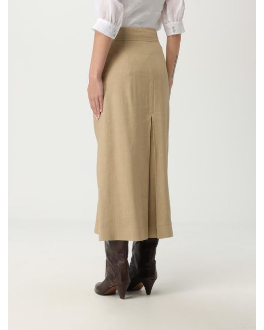 Alberta Ferretti Natural Skirt