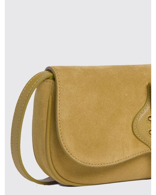 Coccinelle Natural Mavery Mini Suede Bag