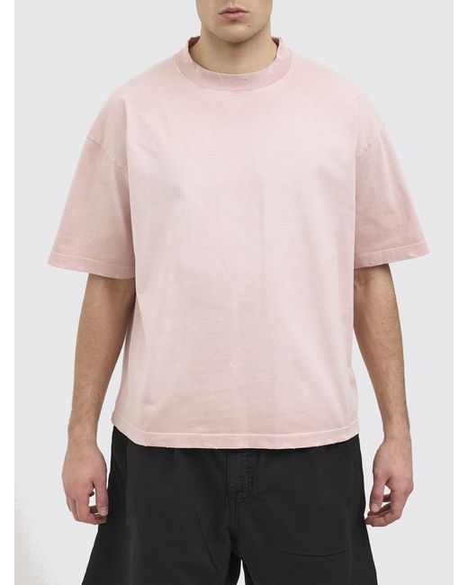 Paura Pink Cotton T-Shirt for men