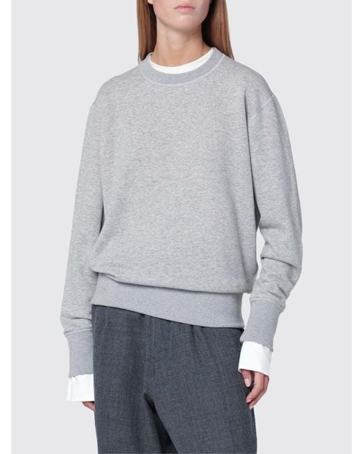 DARKPARK Gray Cashmere And Cotton Crew Neck Pullover