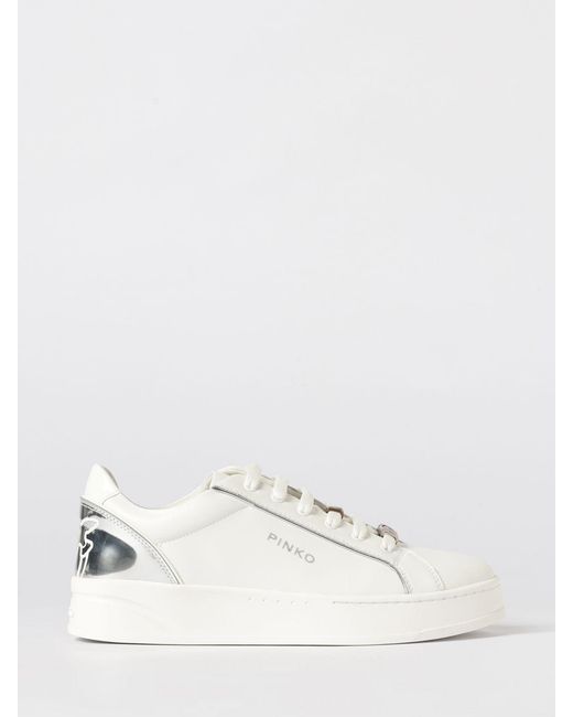 Pinko Natural Iris Leather Sneakers