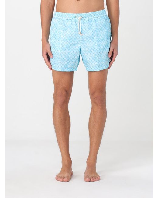 Kampos Blue Patterned Swimsuit for men