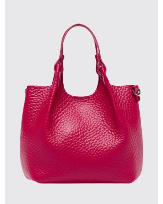 Gianni Chiarini Pink Dua Hammered Leather Bag