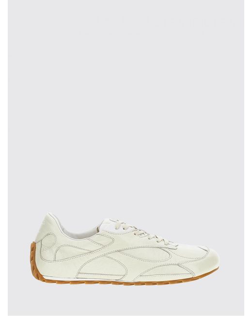 Bottega Veneta White Orbit Flash Leather Sneakers for men