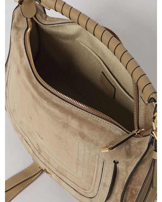 Chloé Natural Chlo&Eacute Marcie Wildledertasche