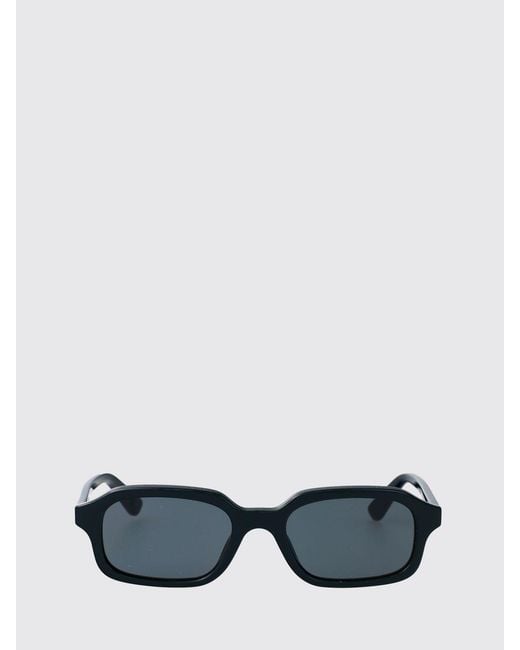 McQueen White Acetate Sunglasses for men
