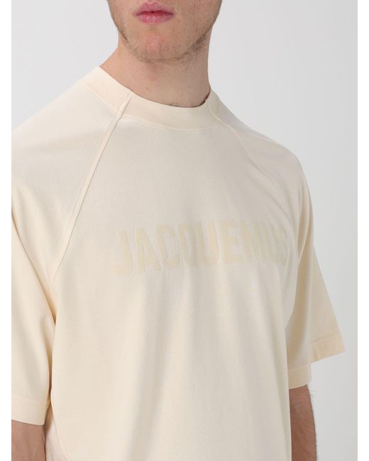 T-shirt in cotone di Jacquemus in Natural da Uomo