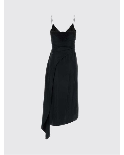 Moschino Blue Silk Blend Slip Dress