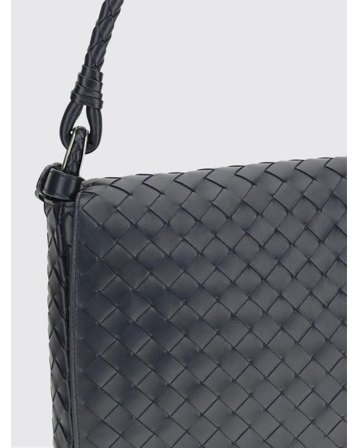 Bottega Veneta Blue Swing Woven Leather Bag for men