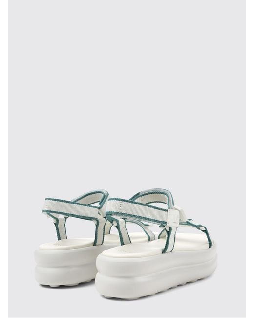 Camper White Pelotas Flota Up Recycled Polyester Sandals