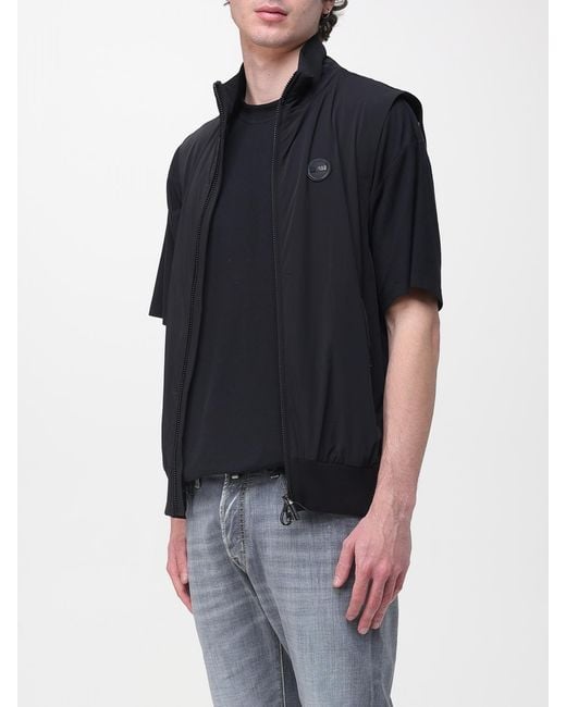 Colmar Black Technical Fabric Vest for men