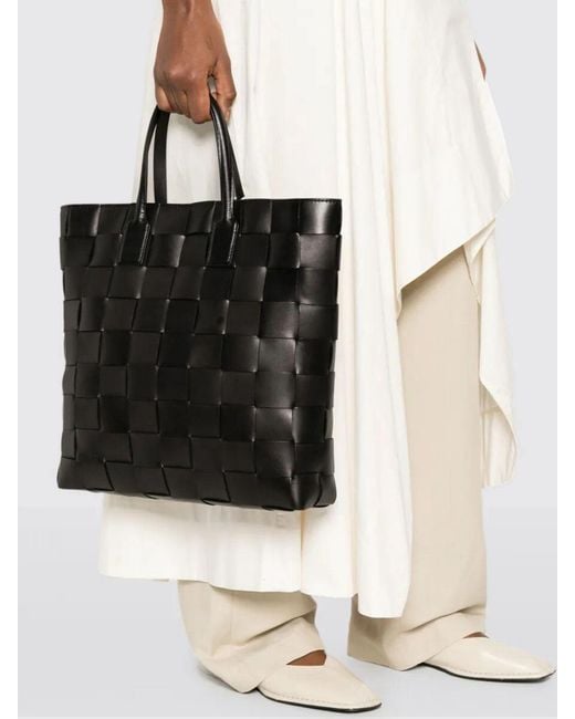 Dragon Diffusion Black Braided Leather Pino Bag
